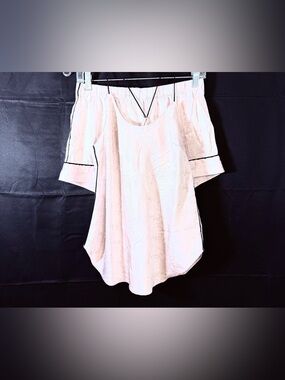 Victoria's Secret Satin Sleepwear Set With A Camisole And Matching Shorts